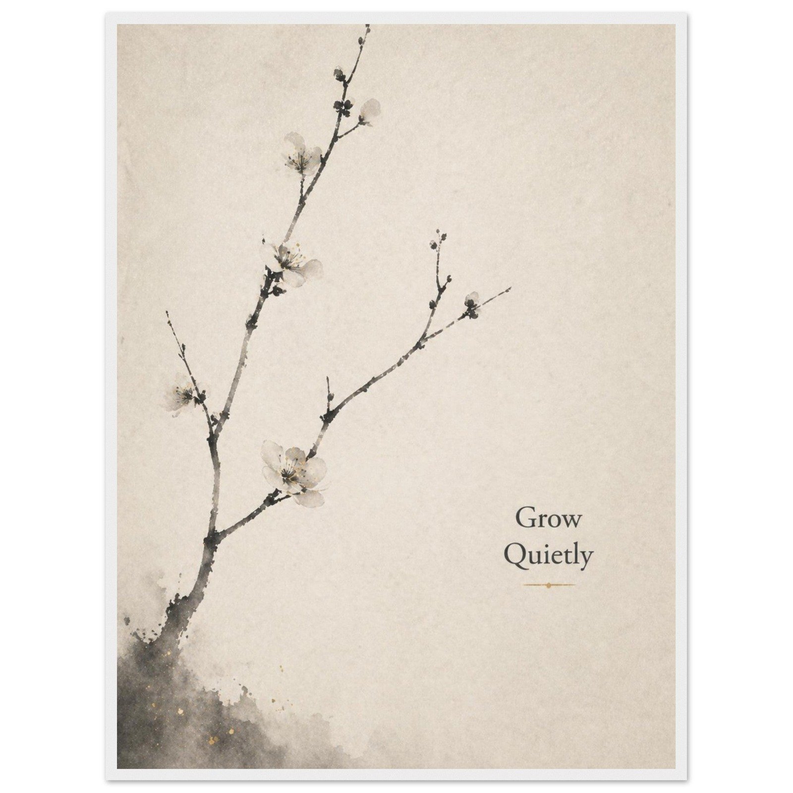 Walleria Quietly original framed wall artwork