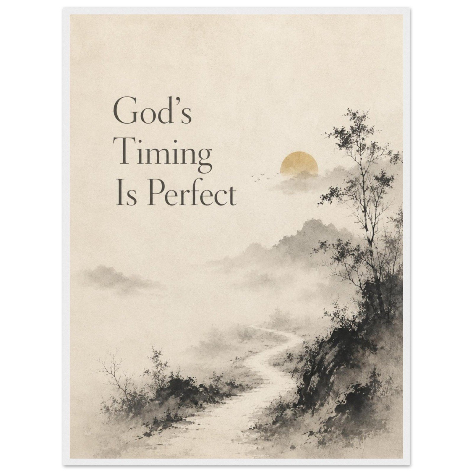 Walleria Timing original framed wall artwork